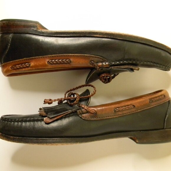 Allen Edmonds Woodstock Black\\Brown Loafer Dress Shoes Size 11.5AA Made in USA main image 6